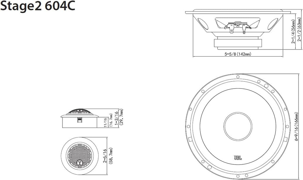 JBL Stage 2604C Component Car Speakers