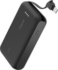 Belkin BoostCharge 10000mAh Power Bank with Integrated USB-C Cable - Black