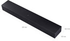 Samsung B-series Soundbar, B400F, 2.0 ch, Subwoofer, 2.0ch Sound with Built-in Woofer, One Remote Control, Surround Sound Expansion, Bluetooth TV connection, HW-B400F/ZN (2025 - UAE Version)