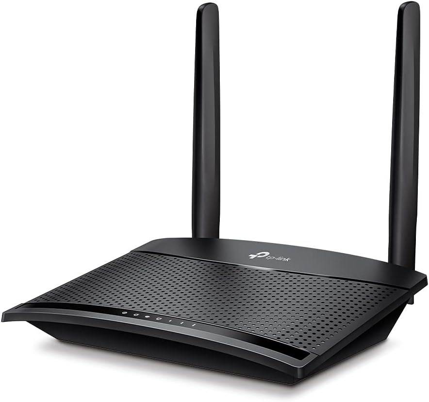 TP-Link TL-MR100 300Mbps Wireless N LTE 4G Router, Supports up to 32 Devices, Separate Guest Network, Easy Setup and Use, Encryptions for Secure Network, 4G Router with
