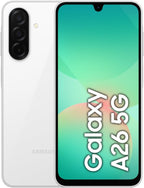 Samsung Galaxy A26 5G, Android Smartphone, 128GB Storage, 6GB RAM, White, 50MP Camera, Large Display, Long Battery Life (UAE Version)