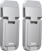 Baseus Metal Foldable Laptop Stand Base Desktop Portable Notebook Holder Cooling Bracket — Silver
