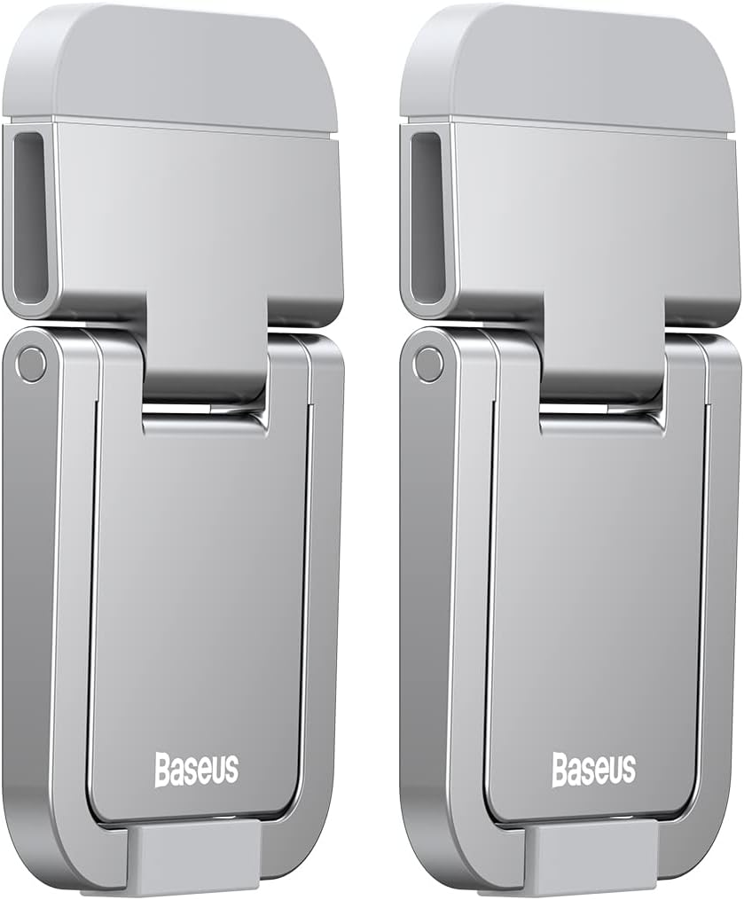 Baseus Metal Foldable Laptop Stand Base Desktop Portable Notebook Holder Cooling Bracket — Silver