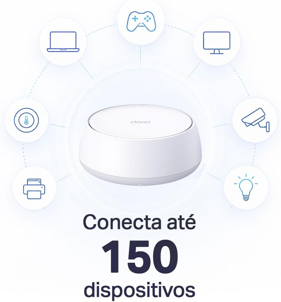 TP-Link Deco BE22 (3 pcs.) Mesh Wi-Fi 7 BE3600 Dual Band Router, Coverage Up to 600 m², Over 150 Devices, 2 Gigabit Ports per Unit, MLO, VPN, and AI-Managed Mesh