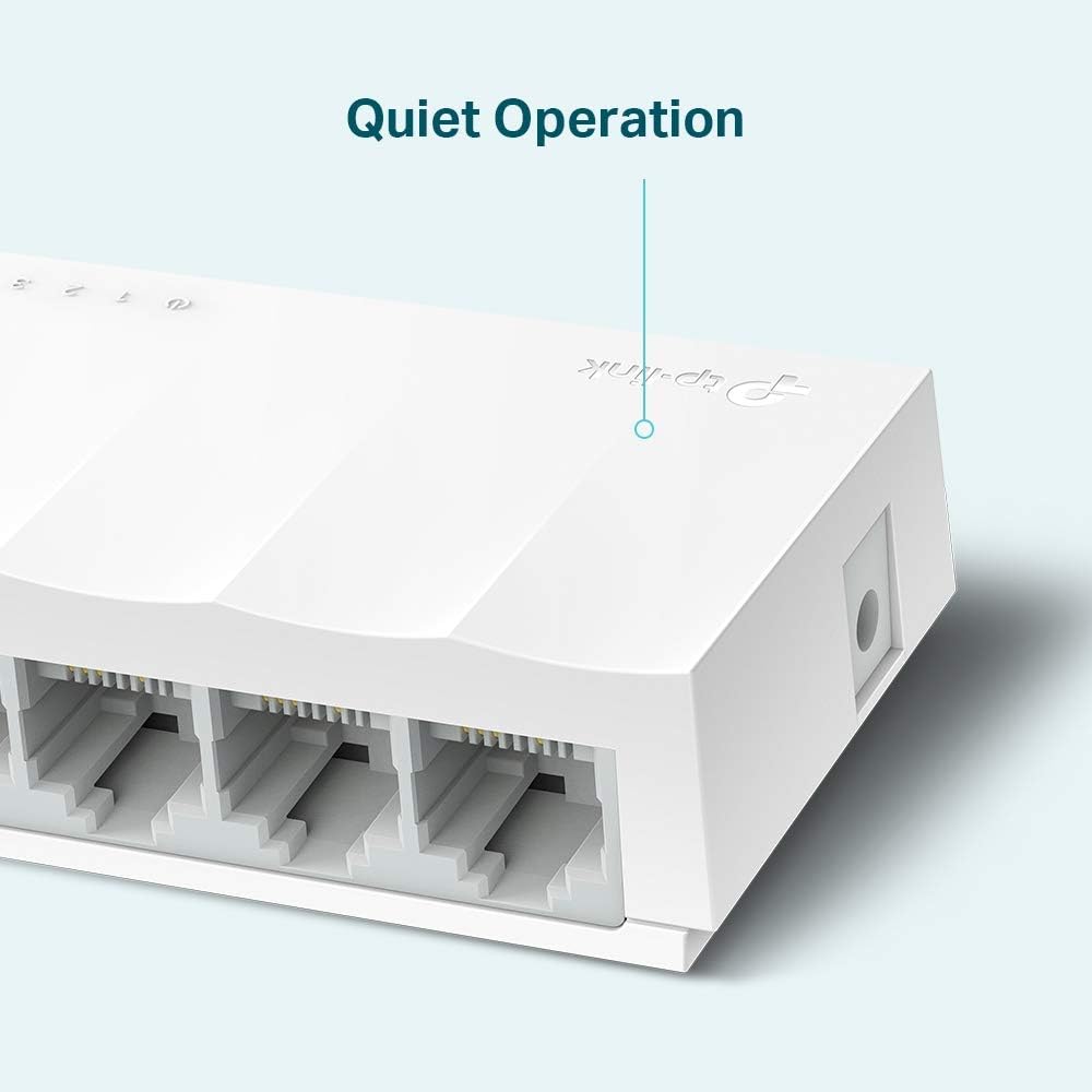 TP-Link 5-Port Desktop/Wallmount 10/100Mpbs Network/Ethernet Switch, Ethernet SPLITTER, Plastic Case (LS1005)