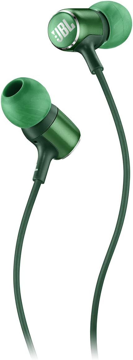 JBL Live 100 Wired In-Ear Headphones — Green