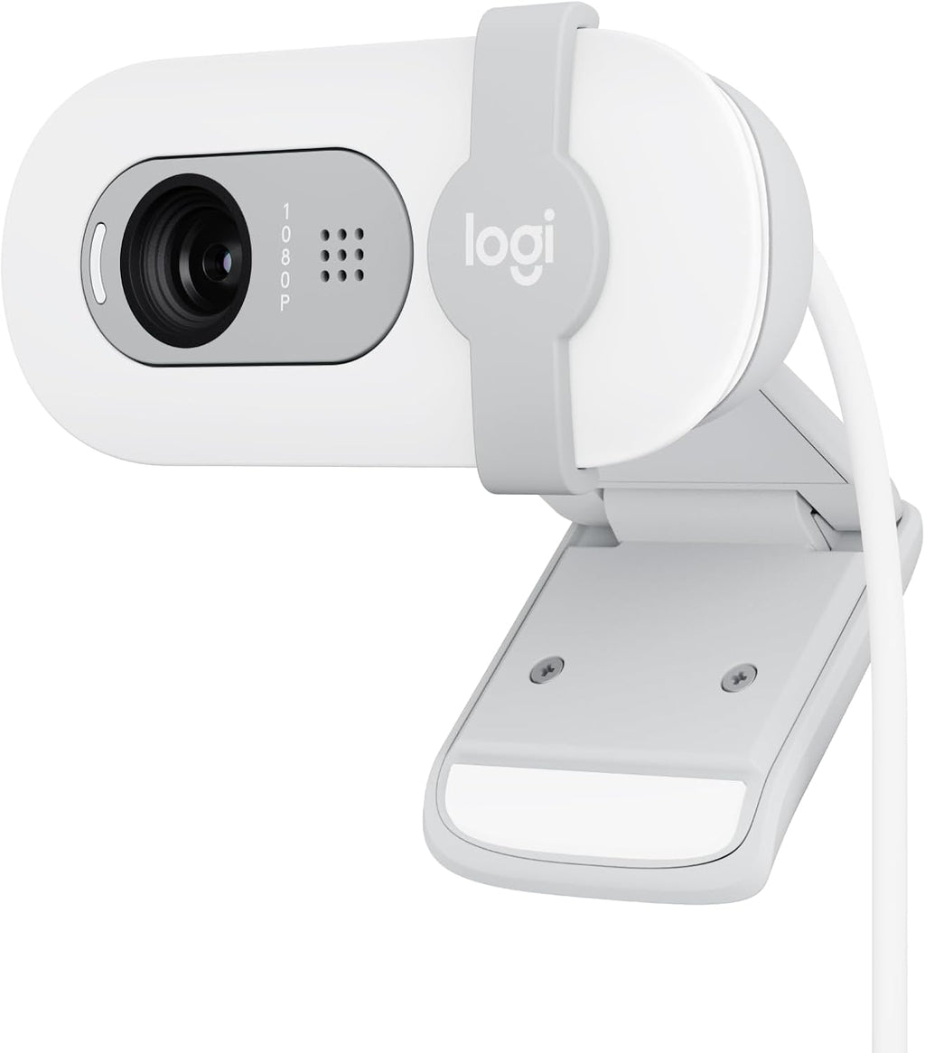 Logitech BRIO 100 Webcam — Off White