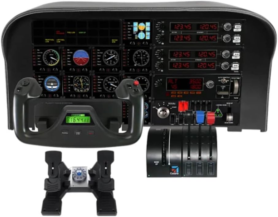 Logitech G Flight Instrument Panel — Black/White