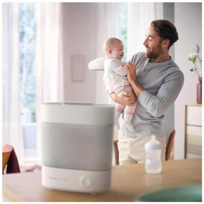 Philips Avent SCF293/00 Steriliser for up to 6 Baby Bottles, Teats and Accessories, Vaporiser Baby with Modular Design, Integrated Drying Function, White