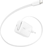 Belkin USB-C Charger Plug 67W with 3.3ft Retractable USB C Cable & Type C Port - GaN iPhone Charger, Fast Charging for iPhone 17 & 16 Series, Galaxy S26 Series, AirPods, Tablet, MacBook, Chromebook