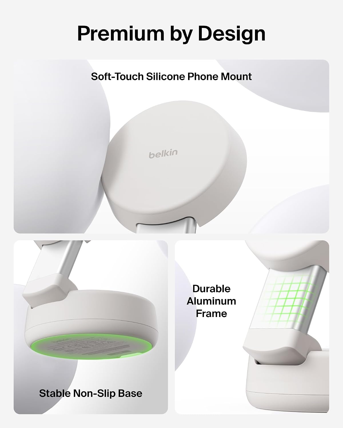 Belkin UltraCharge Pro 2 in 1 Qi2 Wireless Charging Station, 25W - Sand