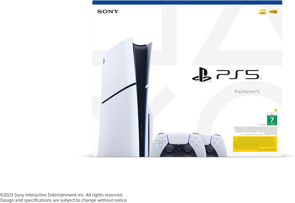 PlayStation 5 Disc Slim Console + Extra Controller - UAE Version