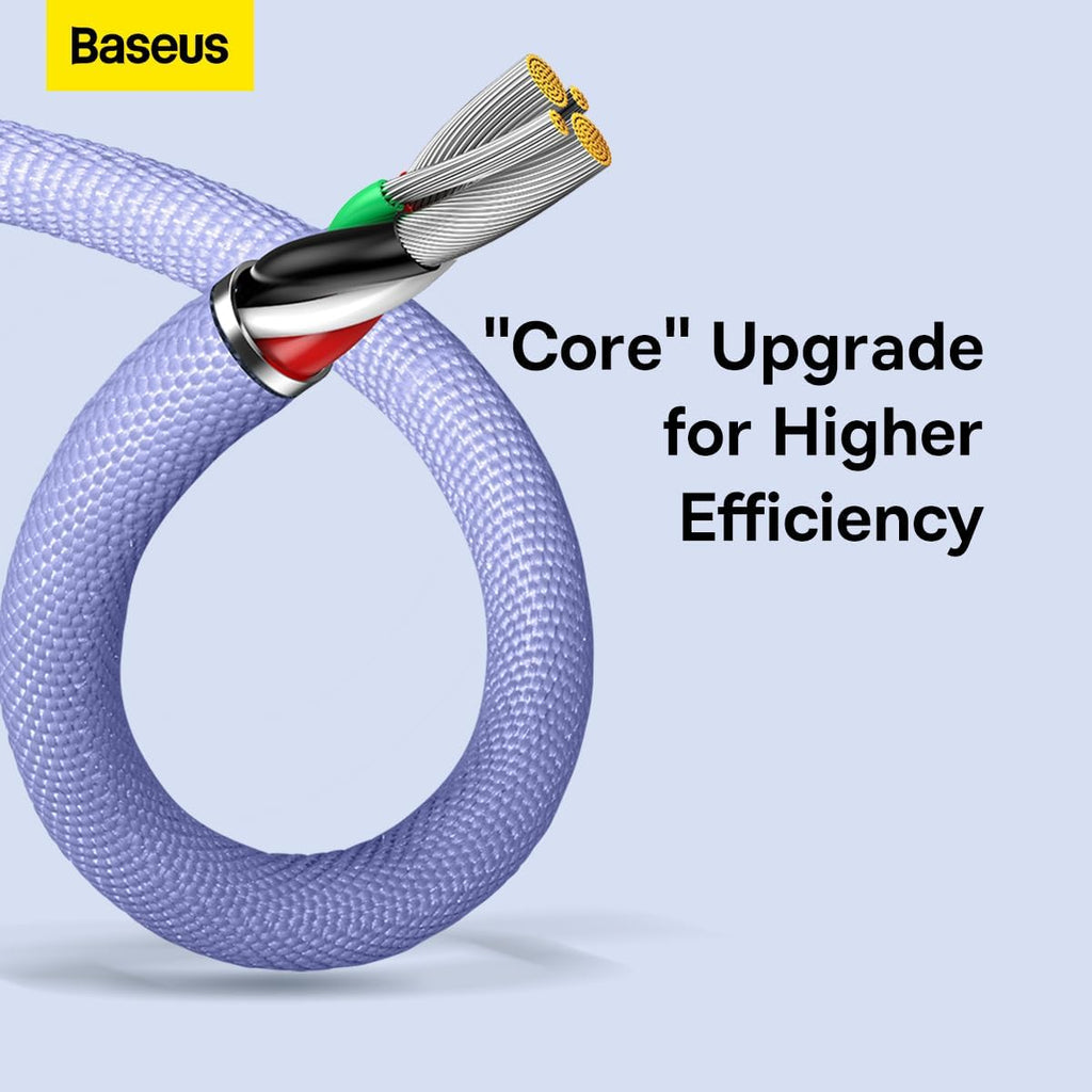Baseus Crystal Shine USB-A to Lightning Cable 2.4A — 1.2m — Purple