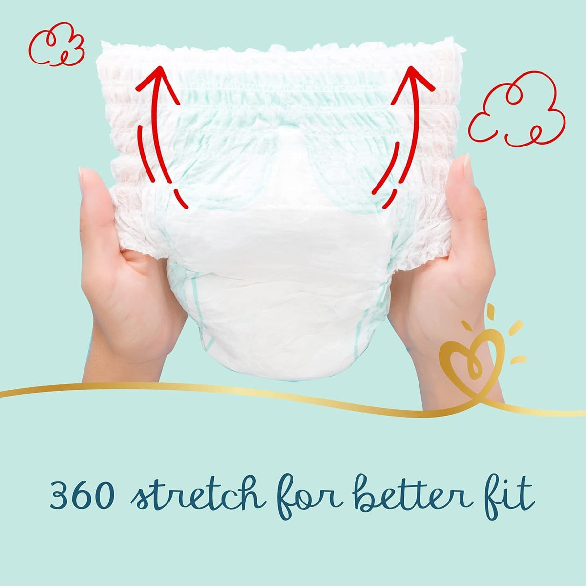 Pampers Premium Care Pants Diapers, Size 5, 12-18kg, Unique Softest Absorption for Ultimate Skin Protection, 40 Count