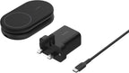 Belkin BoostCharge MagSafe Charger, Magnetic Foldable Wireless Charging Stand 15W, MagSafe-Compatible Portable Fast Charger for Qi2, iPhone 17, Air, Pixelsnap, Standy Mode Ready, PSU Included - Black