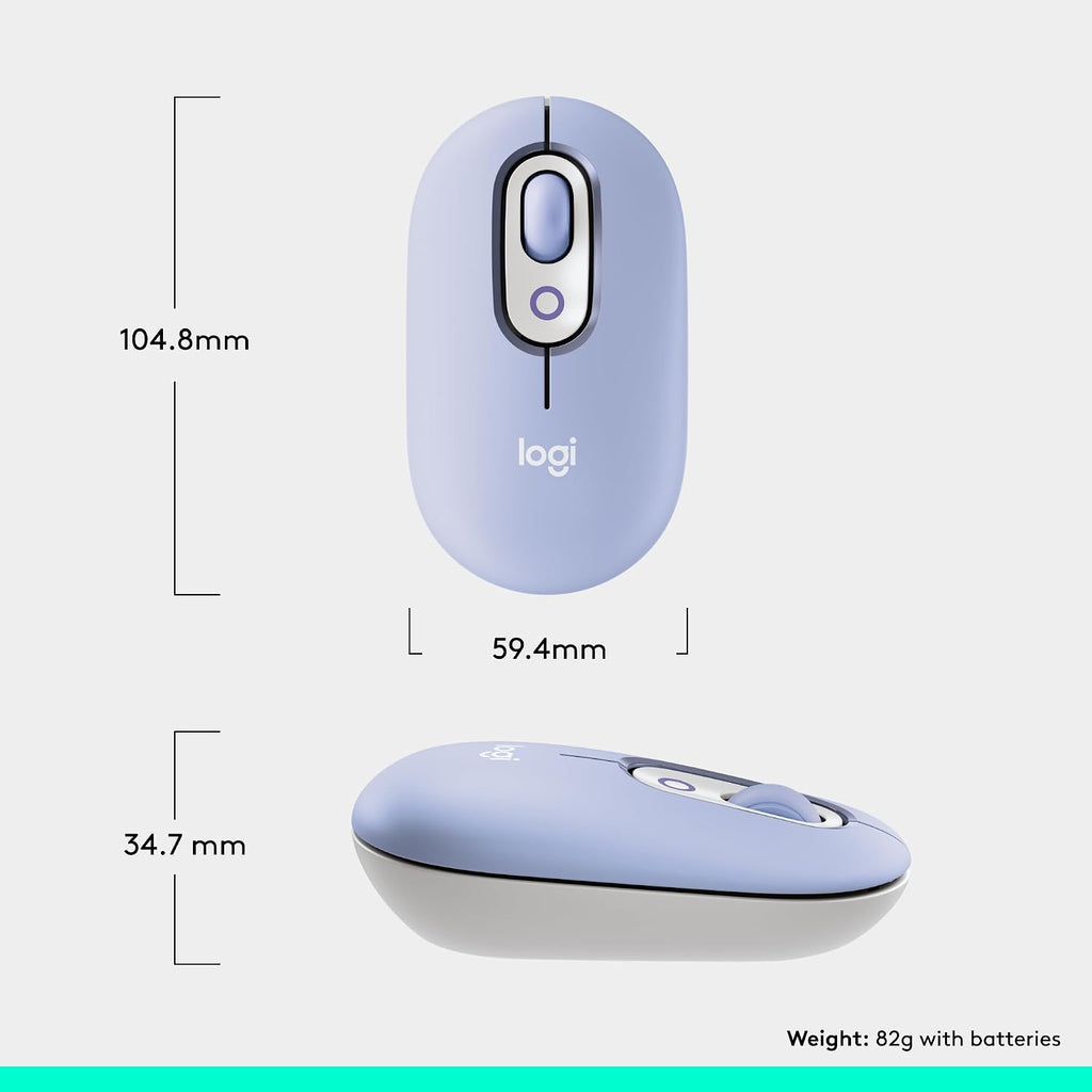 Logitech POP Mouse Wireless Mouse — Purple