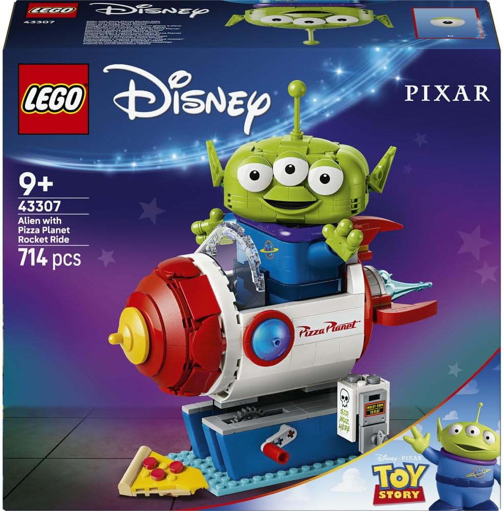 LEGO Disney & Pixar Alien with Pizza Planet Rocket Ride 43307