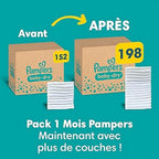 Pampers Nappies Size 4+ (10-15 kg) Baby-Dry, Maxi Plus, Monthly Box, Up to 12 Hours All-Round Leak Protection, Pack of 198
