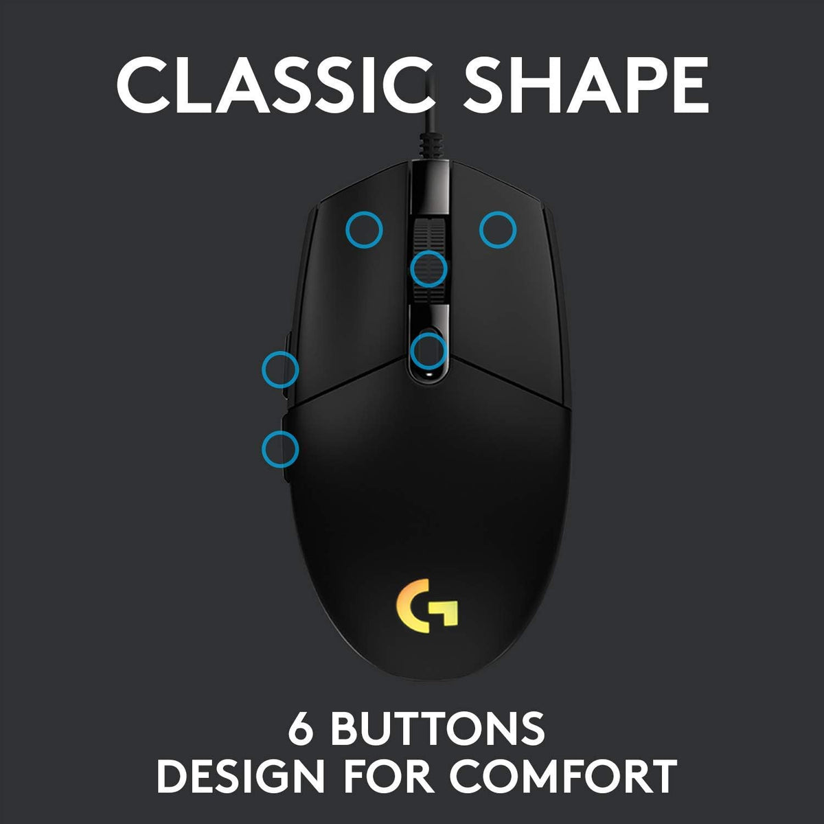 Logitech G102 Gaming Mouse — Black