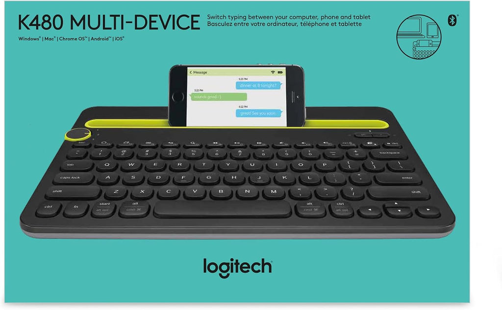 Logitech K480 Keyboard — Black