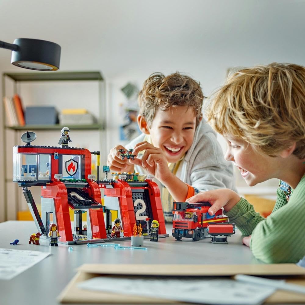LEGO City Fire Station with Fire Engine 60414