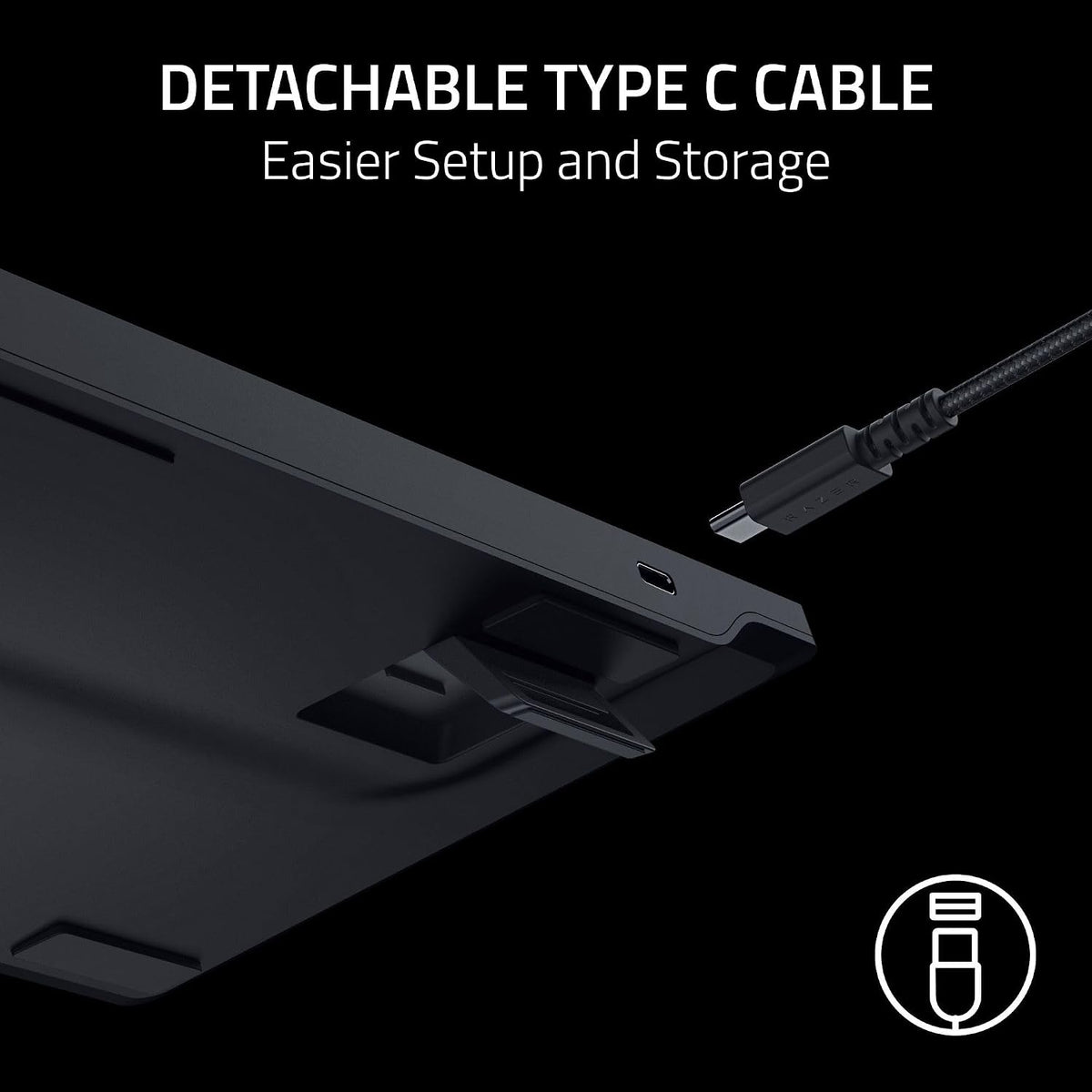 Razer DeathStalker V2 Gaming Keyboard — Black — product image 7