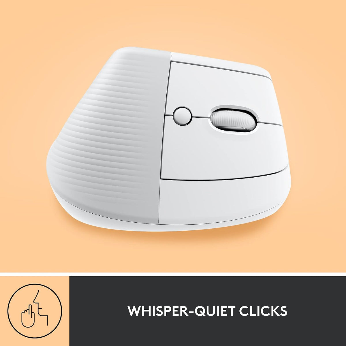 Logitech Lift Vertical Wireless Mouse — Off White