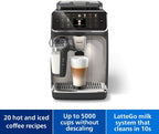 Philips Fully Automatic Coffee Machine, 20 Hot & Cold Beverages, 4 Profiles — Black