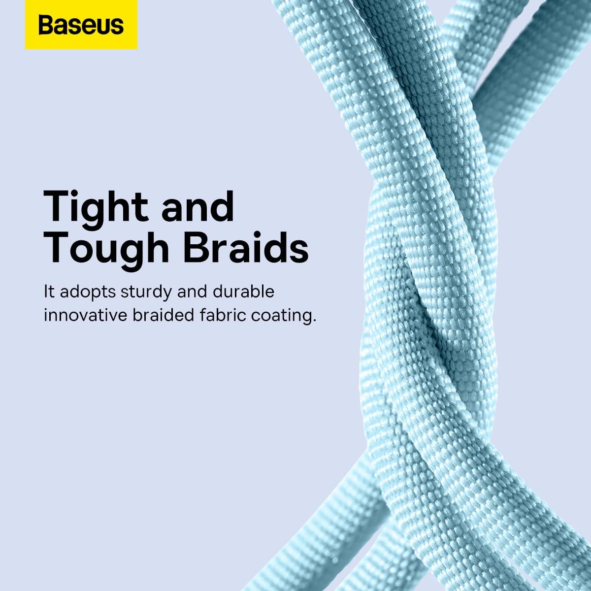 Baseus Crystal Shine USB-A to Lightning Cable 2.4A — 1.2m — Sky Blue