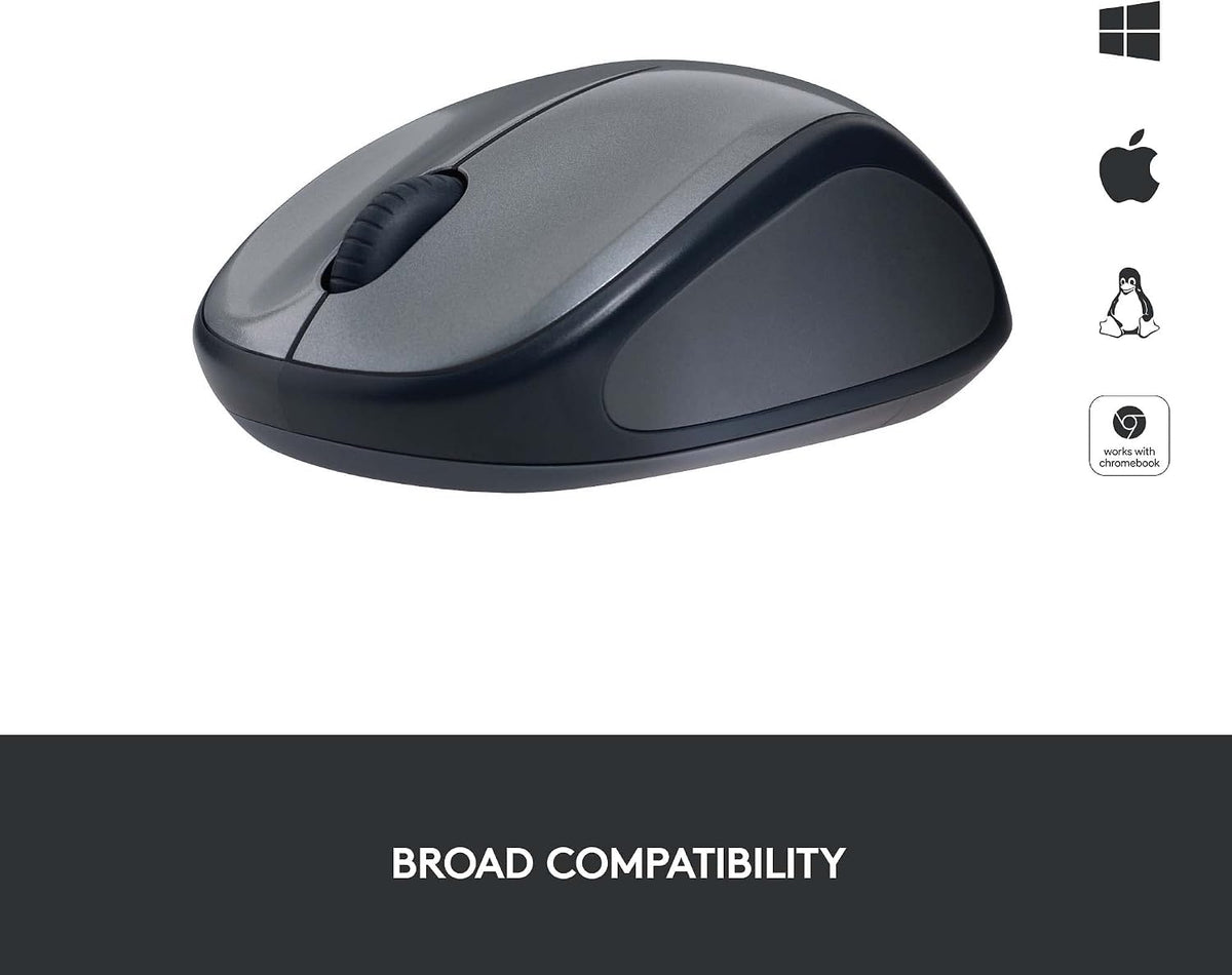 Logitech M235 Wireless Mouse — Grey
