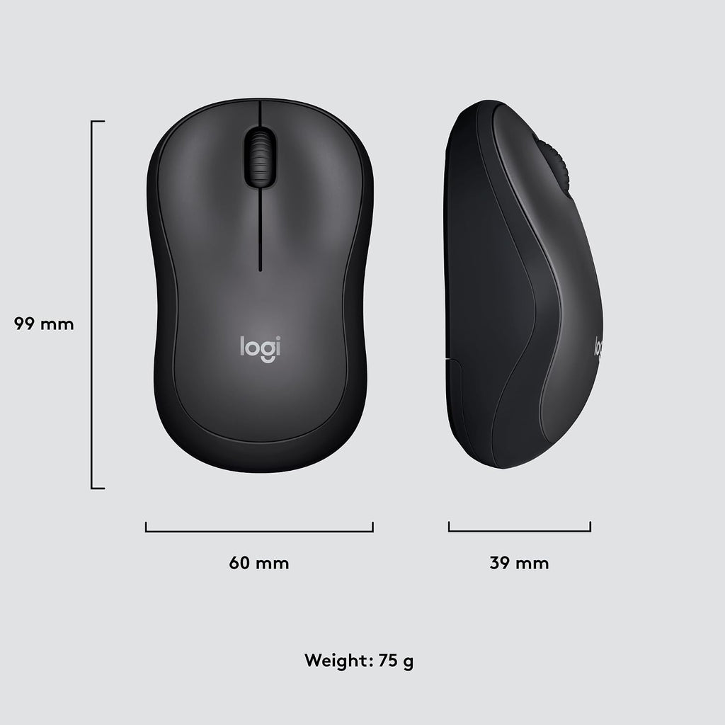 Logitech M220 Wireless Mouse — Grey