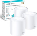 TP-Link Deco X20 AX1800 Whole Home Mesh WiFi 6 System, AI-Driven Mesh, Up to 5,800 Sq ft Coverage, 1 GHz Quad-Core CPU, Compatible with Amazon Alexa, With TP-Link HomeShield's kit, Pack of 3, White