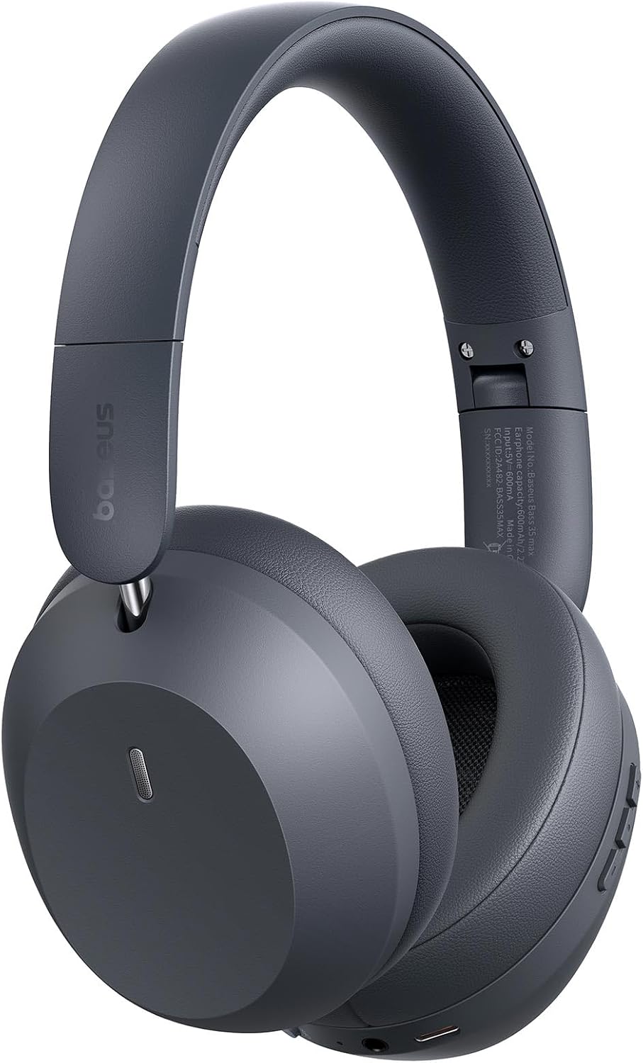 Baseus Bass 35 Max Wireless Over-Ear Headphones — Grey