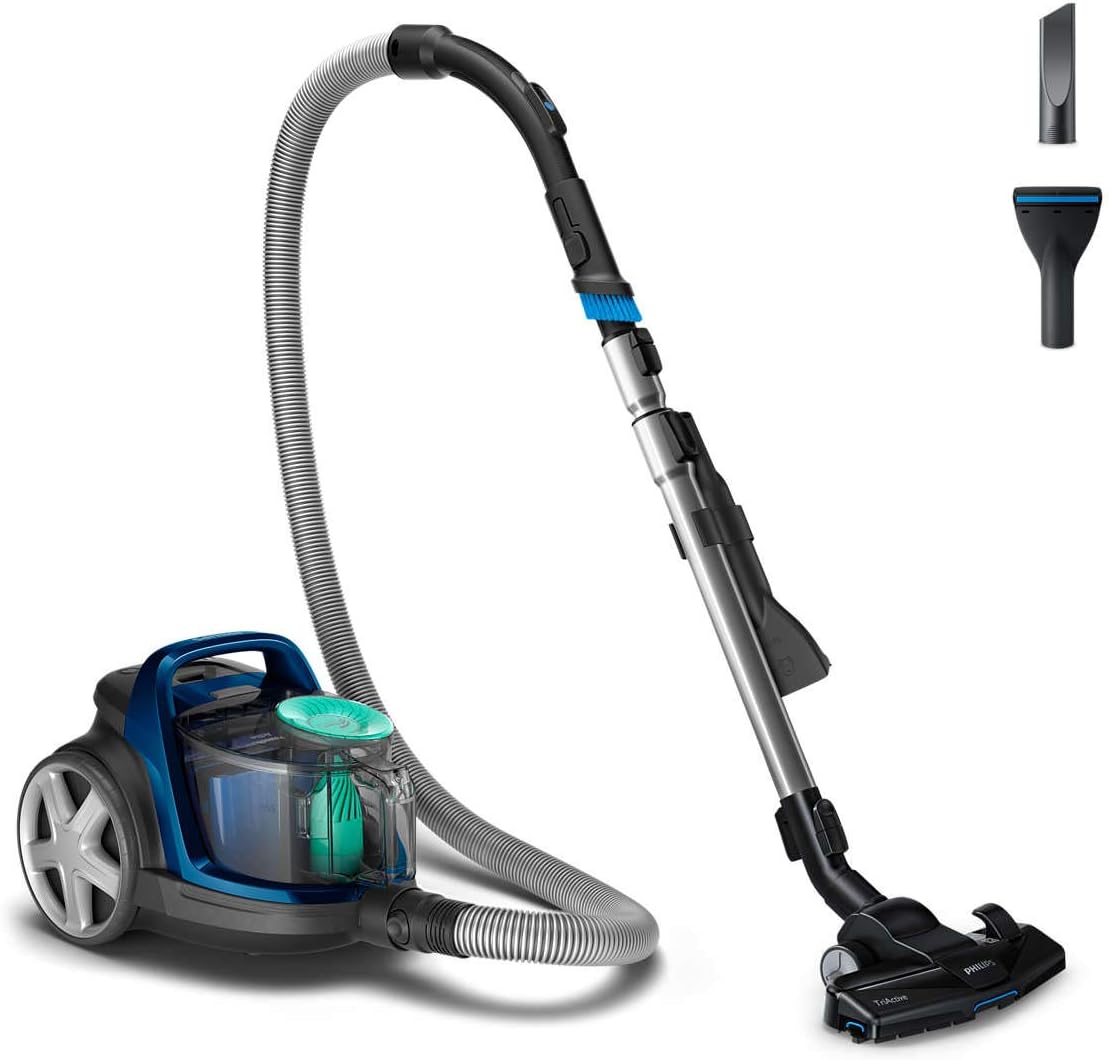 Philips FC9570/62 5000 Series Bagless Vacuum Cleaner, 2000W, Blue — black