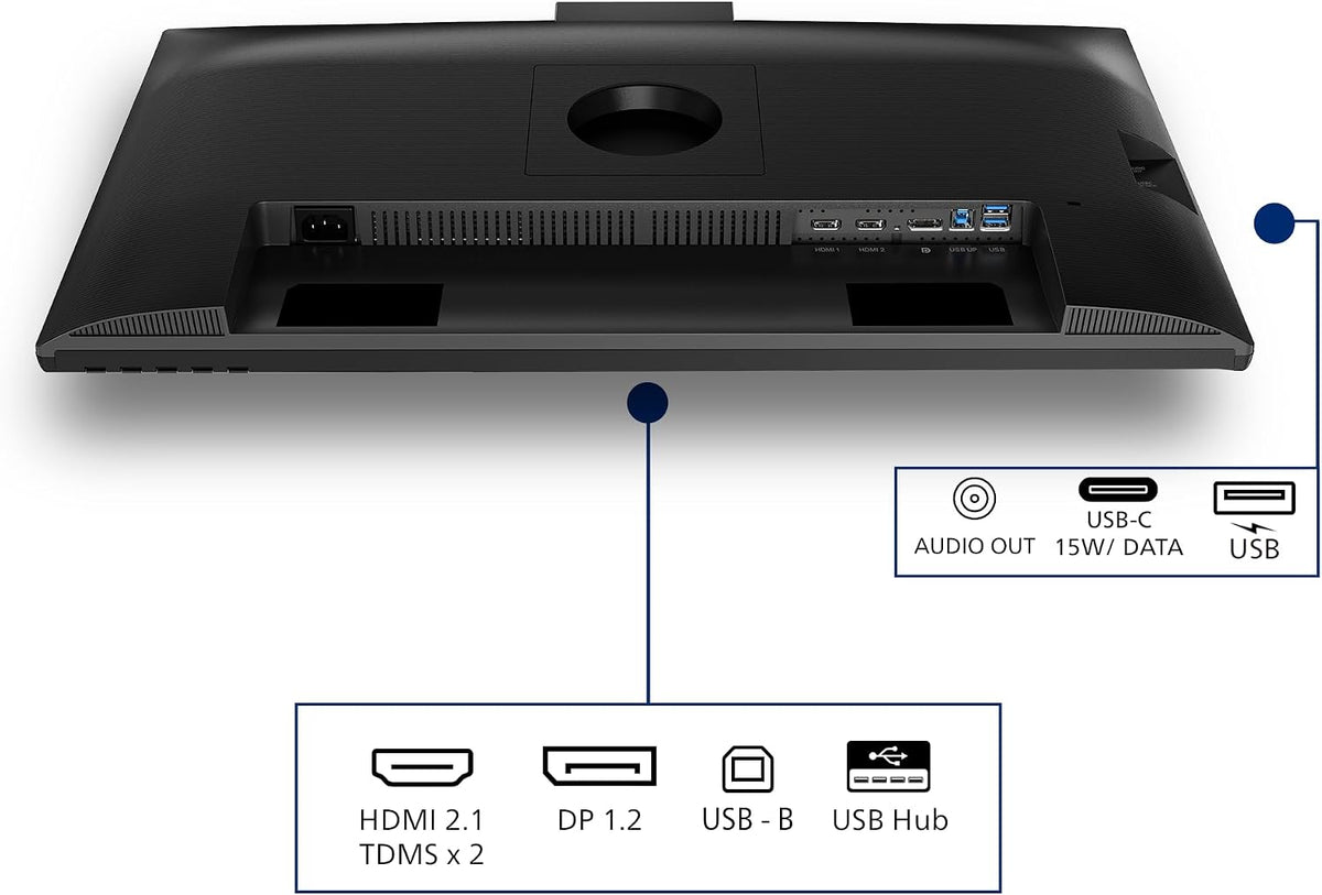 Philips Monitor 27B2N3500JH 27 Inch 120Hz IPS Panel, 4ms GtG, Height Adjustable, Webcam, Speakers, USB Hub (2560x1440 HDMI 2X 2.1 TMDS DP 1x 1.2) Black — Black