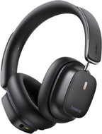 Baseus Bowie 30 Max Active Noise Cancelling Headphones, Head Tracking Spatial Audio, LDAC Hi-Res Wireless Sound, 65H Playtime, Comfort Fit, Clear Calls, App Control — Black