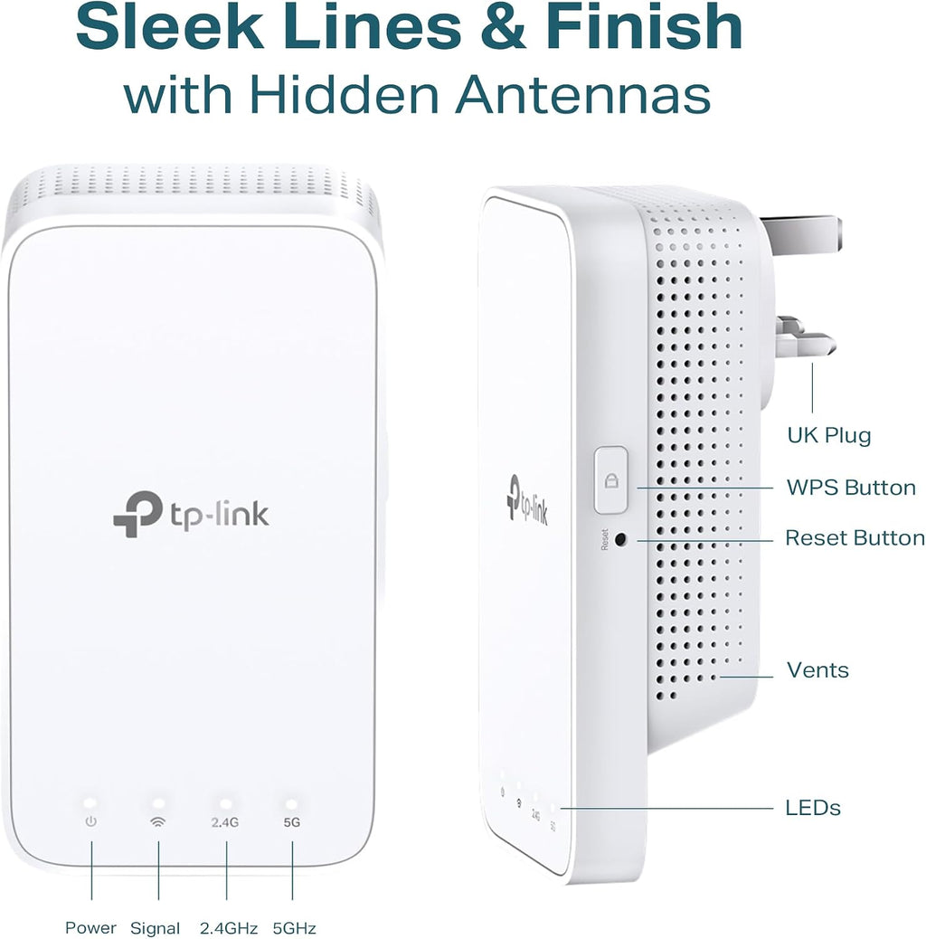 Tplink Onemesh Ac1200 Mesh Wi-Fi Range Extender Re300
