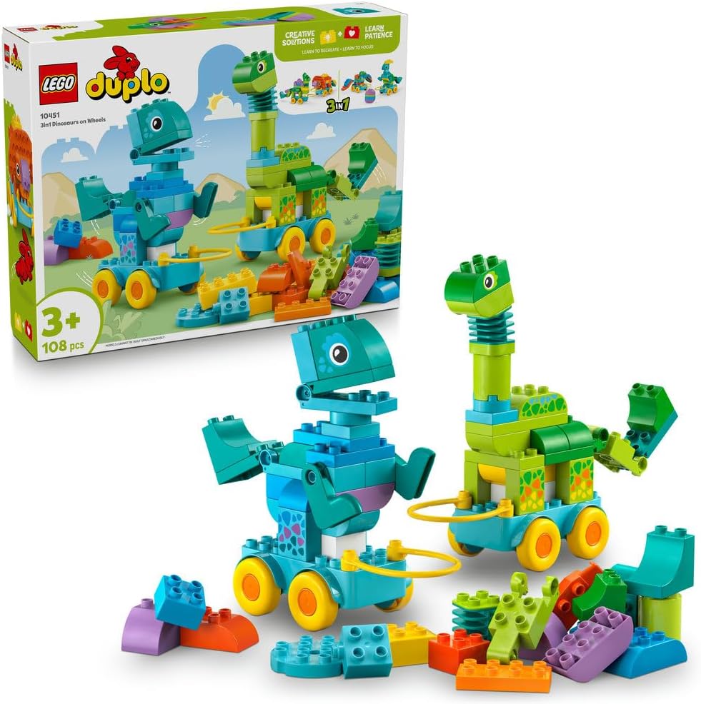 LEGO DUPLO 3 in 1 Dinosaurs on Wheels 10451 — image 1