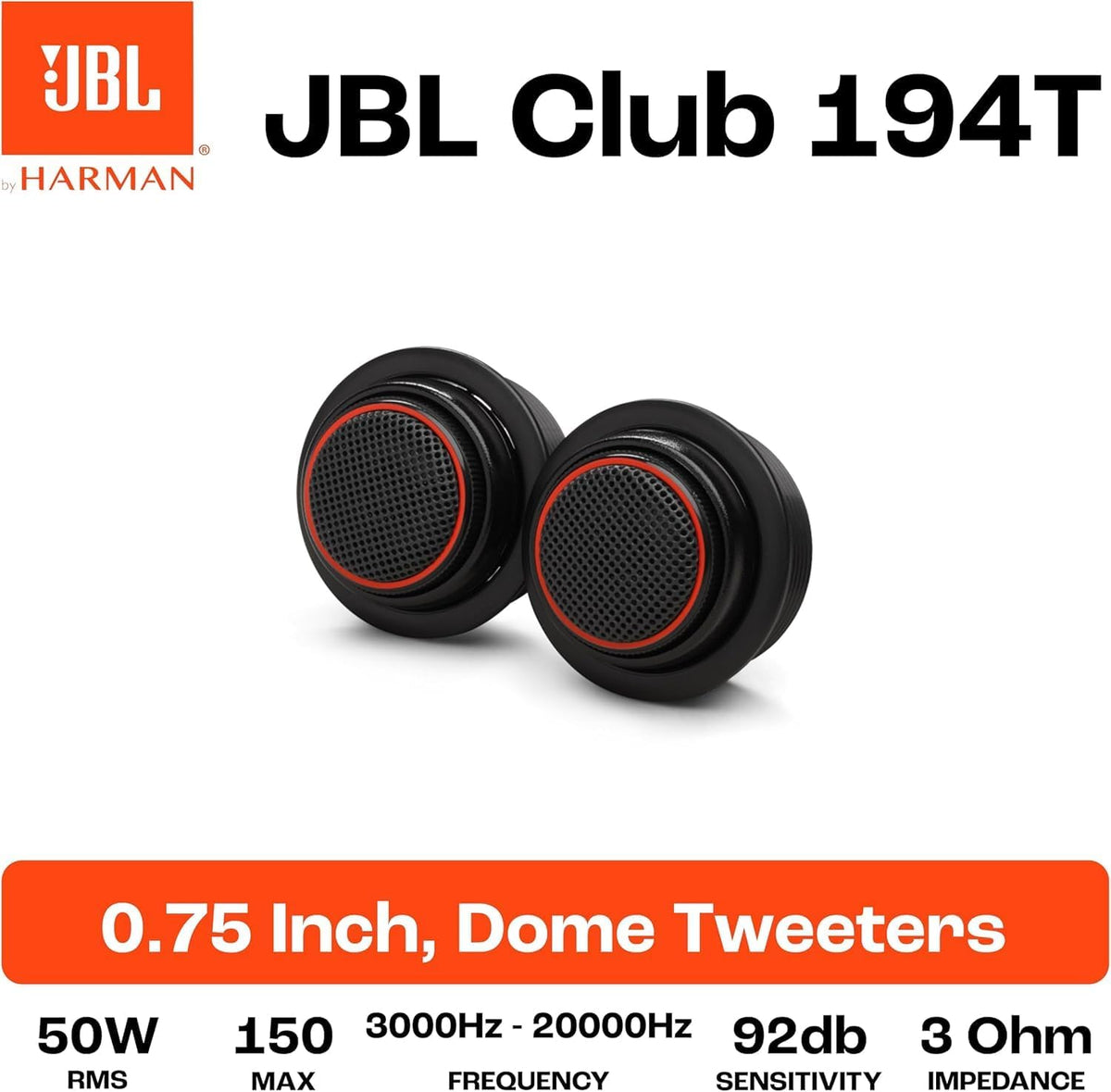 JBL Club 194T Gen 3 Car Tweeter Set