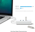 TP-Link USB 3.0 3 Port Hub & Gigabit Ethernet Adapter 2 in 1 USB Adapter UE330, White