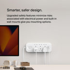 Belkin 6-Outlet Surge Protector Power Strip, Wall-Mountable with 6 AC Outlets, 2M Power Cord, & Green Indicator Light - USB-C Port & USB-A Port w/USB-C PD Fast Charging - 650 Joules of Protection