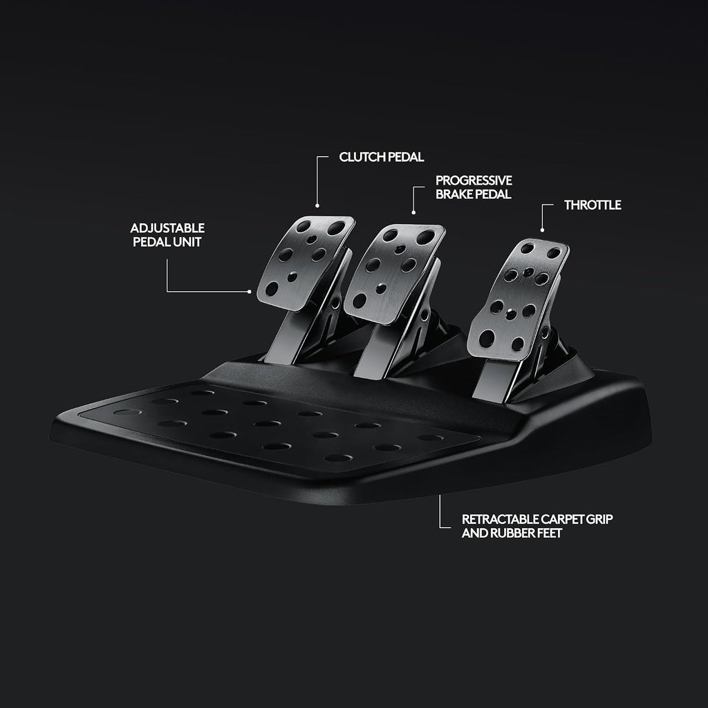 Logitech G920 Racing Wheel and Pedals — Black