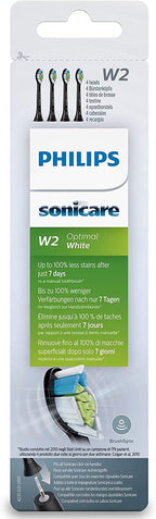 Philips Sonicare Optimal Whitening Black BrushSync Heads (Compatible with all Philips Sonicare Handles), 4 Pack — Black