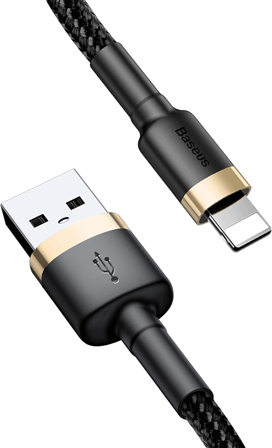 Baseus USB to Lightning Charging Cable iPhone 14 Pro Max Cafule Nylon Braided High-Density Quick Charge — 1 Meter / 2.4 A