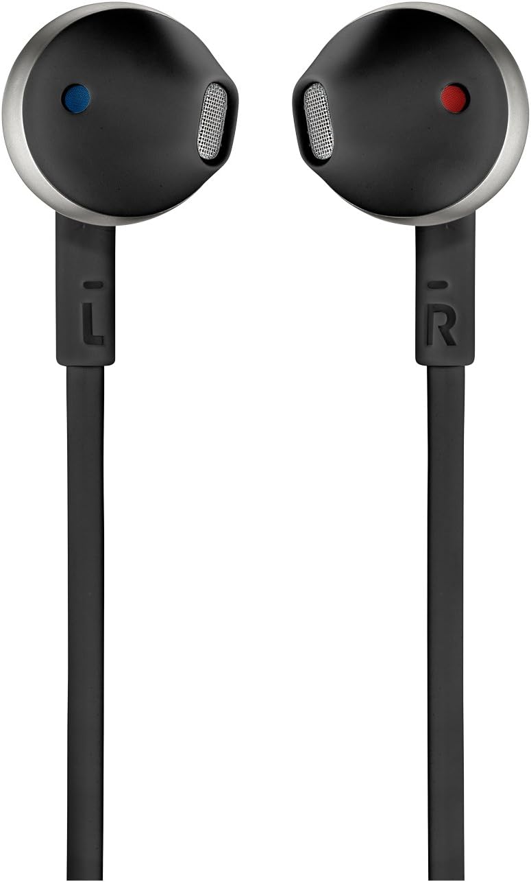 JBL T205 Wired In-Ear Headphones — Black