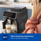 Philips EP3347/90 Series 3300 Espresso Machine, 1500W, LatteGo — Black Chrome