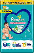 Pampers New Diapers Pants with Aloe Vera, Medium (76 Count)