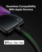 Belkin 2-Pack Braided USB-C Cable with Lightning Connector 5ft - Soft, Flexible Fast-Charging Cable, Lightning Charger Cord for iPhone 14 & Earlier Series, iPad 9th Gen, & AirPods - Black