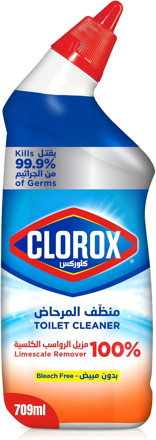 Clorox Toilet Cleaner Limescale Remover, 709ml, Kills 99.9% of Germs and Removes Rust and Mineral Stains, Bleach-Free — front product image