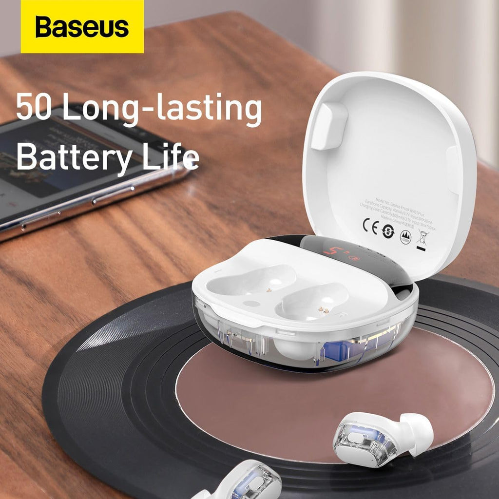 Baseus Bowie WM01 Wireless Earbuds — White